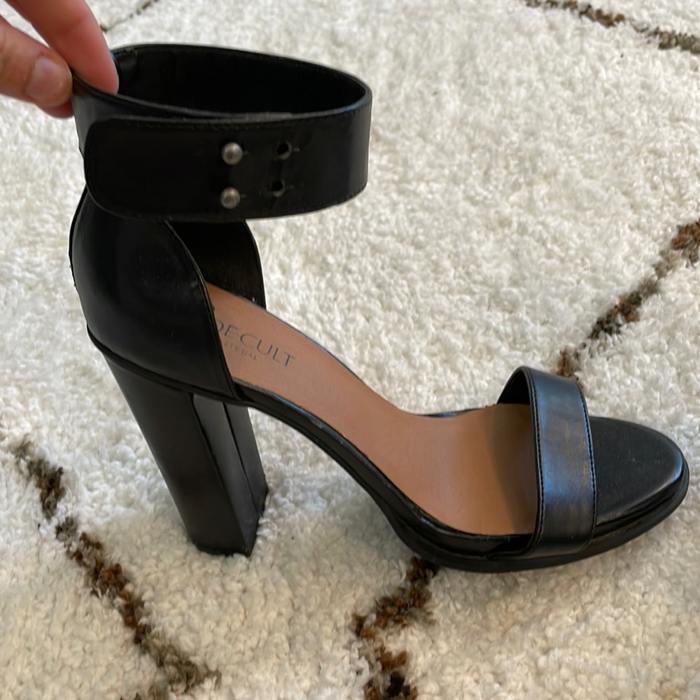 Shoe Cult by Nasty Gal Black Chunky Heels
